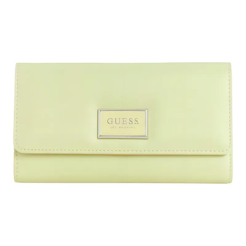 GUESS Artificial Leather Clutch Women's Light Yellow-0