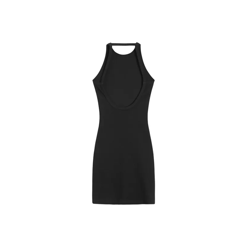 SNZX Sleeveless Dresses Women's Black-1