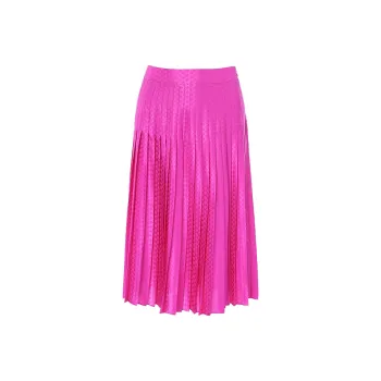 BESIONIA SS25 Casual Long Skirt Women's Rose Red