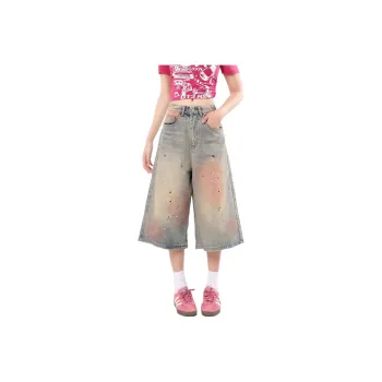 Ordifen Denim Shorts Women's Nostalgic Blue