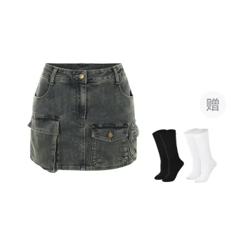 BSEVENI Denim Short Skirts Women's