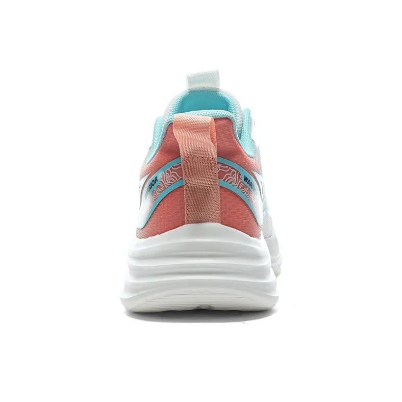 WARRIOR Running Shoes Men Low Top White Blue Orange-3