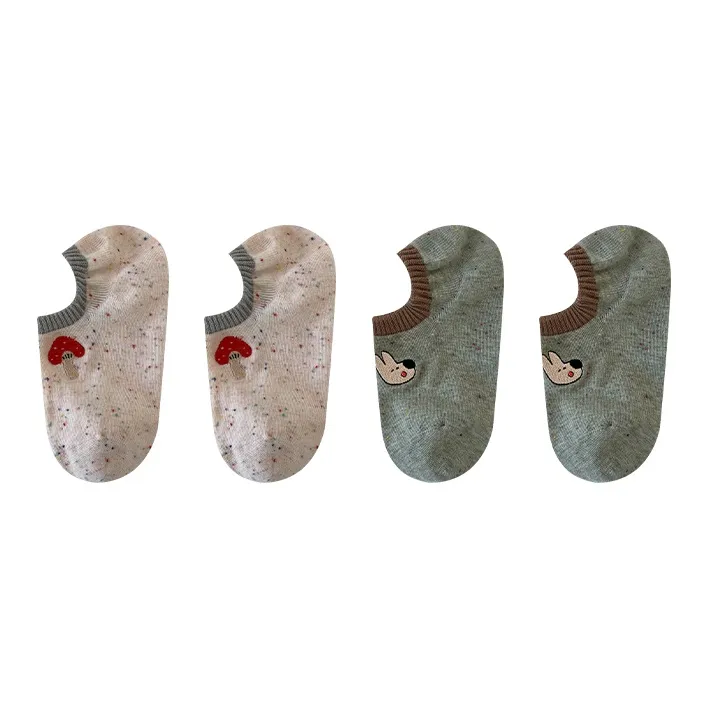 Moremoli No Show Socks Women's 4 Pack-3