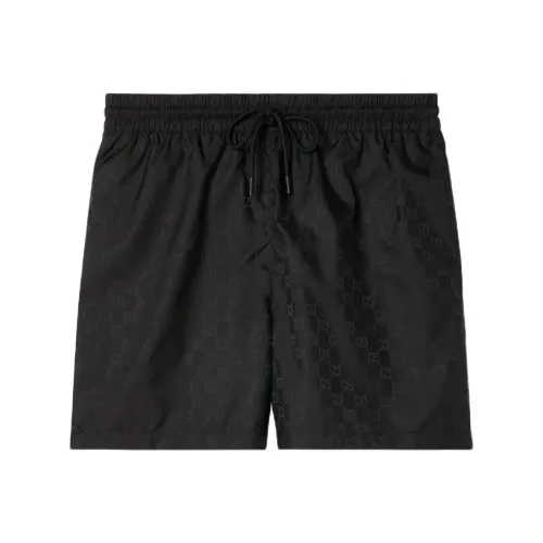 GUCCI FW25 Lido Collection Swimming Shorts Men's Black