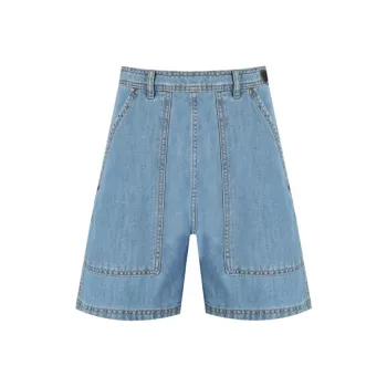 WEEKEND MaxMara Logo Patch Denim Shorts