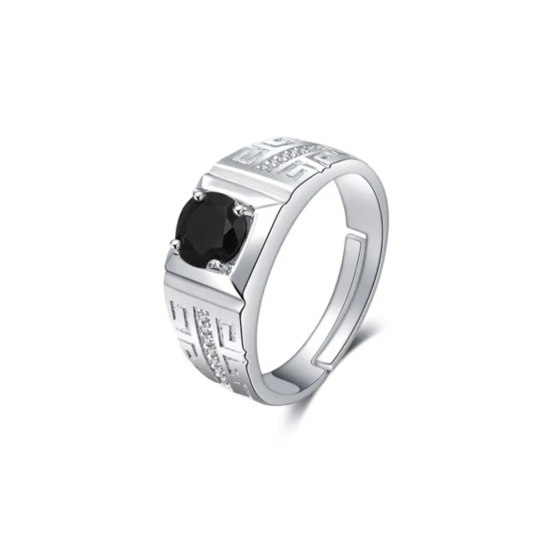 Happy Tide S925 Silver Rings Men's-0