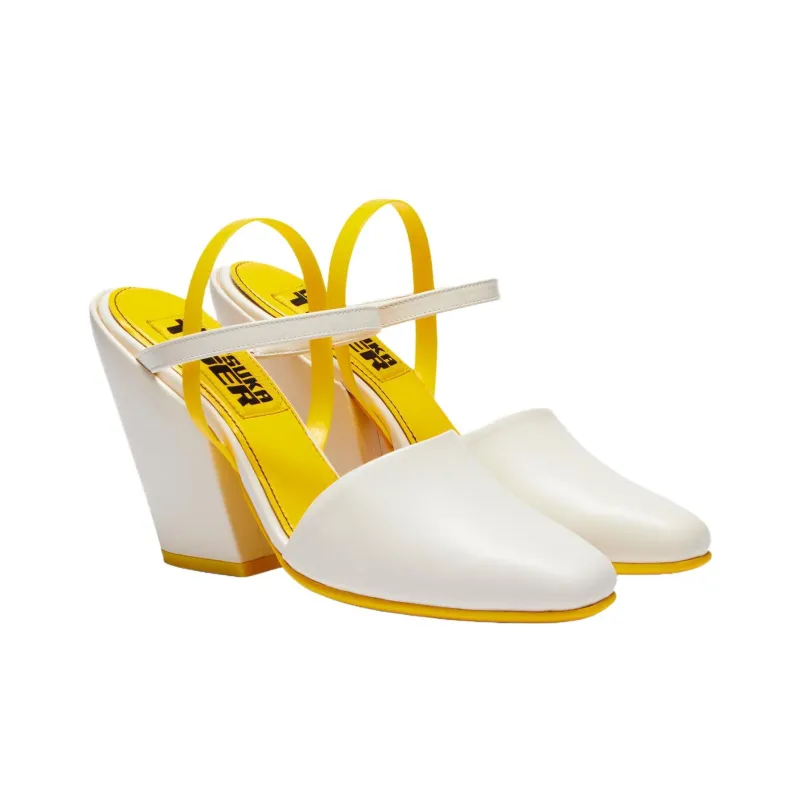 Onitsuka Tiger Fairia White Sunflower Yellow Women's-1