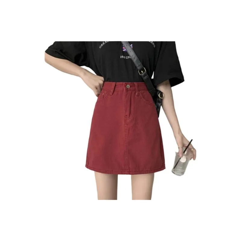 7 SEVFUN Denim Short Skirts Women's-4