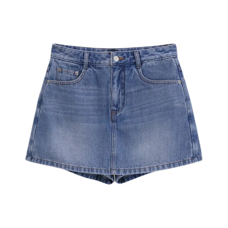 GAP Denim Short Skirts Women's Medium Washed-0