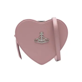 Vivienne Westwood Recycled Cotton Heart Shaped Bag, Crossbody Bag, Shoulder Bag Women's Pink