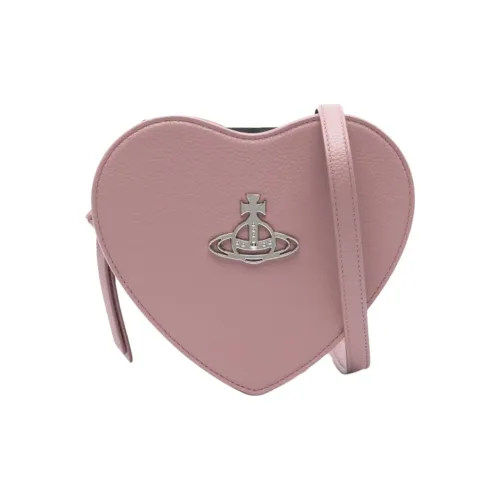 Vivienne Westwood Recycled Cotton Heart Shaped Bag, Crossbody Bag, Shoulder Bag Women's Pink