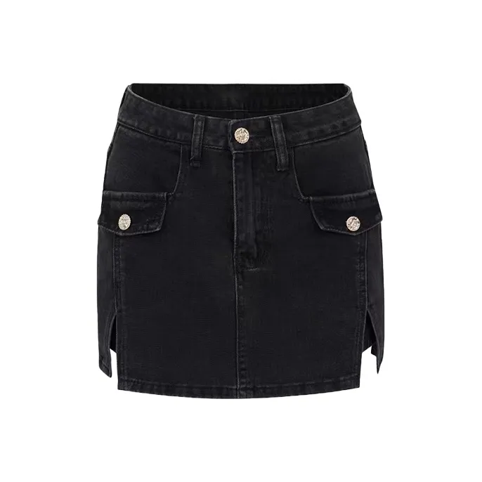 Mu Xiao Xin Denim Short Skirts Women's-5