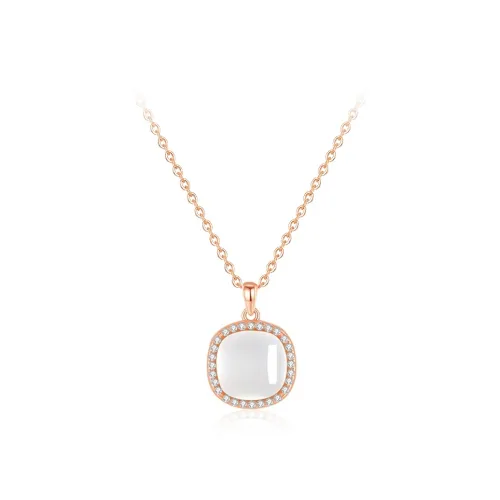 Love Link Chalcedony Necklaces Women's