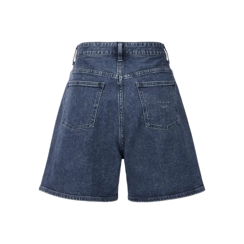 Onitsuka Tiger Denim Shorts Women's Blue-1