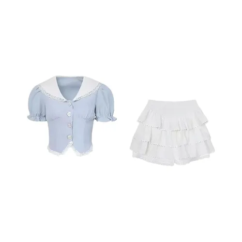 Mu Qingqing Two Piece Skirt Sets Women's