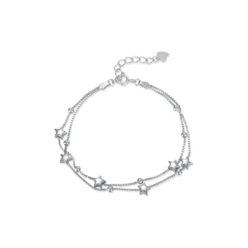 Lao Feng Xiang Sterling Silver 990 Bracelets Women's