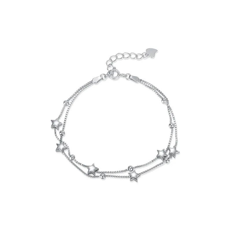 Lao Feng Xiang Sterling Silver 990 Bracelets Women's-0