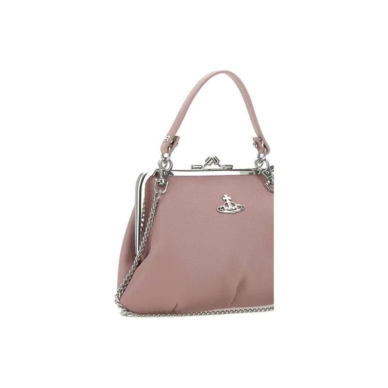 Vivienne Westwood Granny Frame Polyurethane Shoulder Bag, Crossbody Bag, Handbag Women's Pink-2