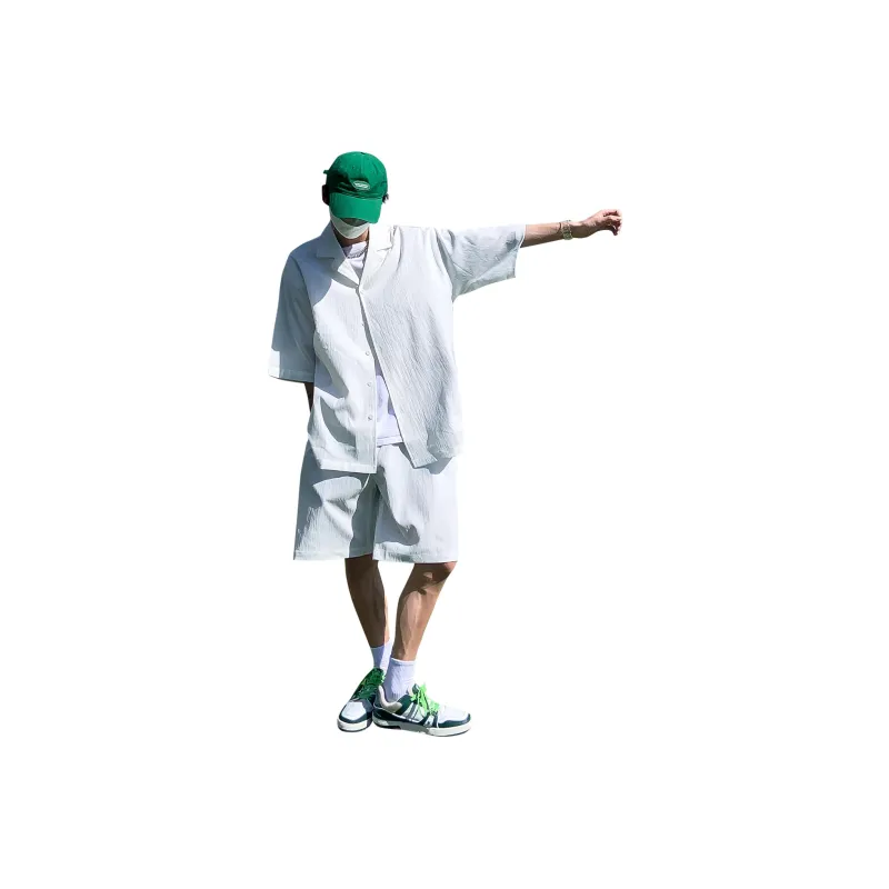 MARK WAFFLE Shirt Matching Set Unisex-10