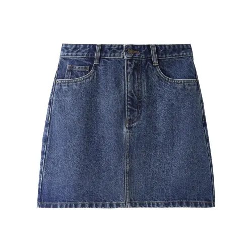 SHUIYUNJIAN Denim Short Skirts Women's Blue