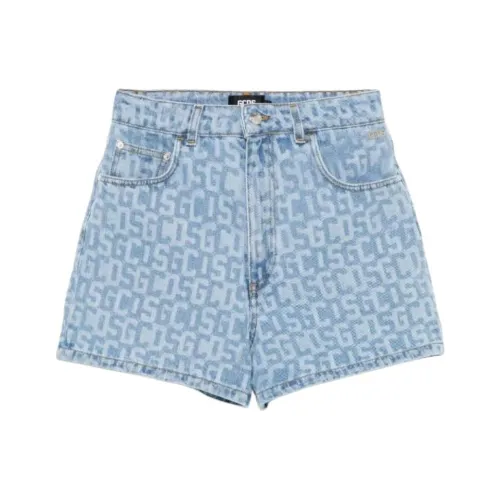 GCDS Monogram Denim Shorts