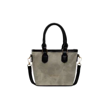 RIVMIND PU Handbag Regular Women's Beige & Black/Black/Brown/Pink