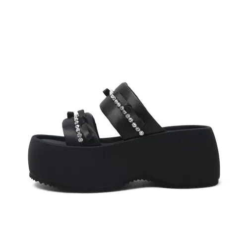CAMEIDO Slip Resistant Slide Slippers Women's Black