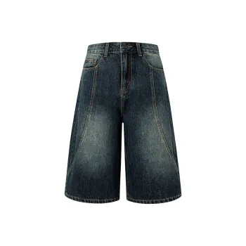 YINLEI Denim Shorts Women's Vintage Blue