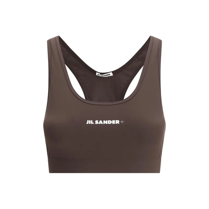 JIL SANDER + Logo Printed Sport Bra-0