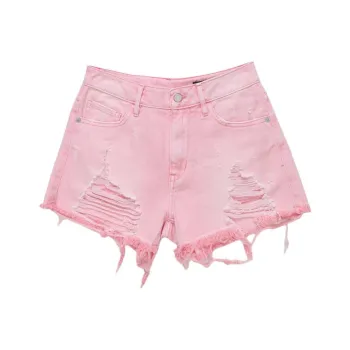 ABLE JEANS Denim Shorts Women's Geranium Pink