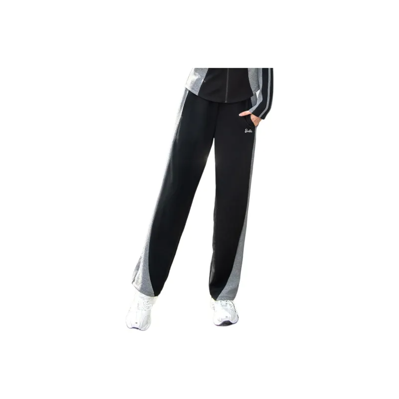 Barbie Sports Pants Women's Black Gray-0