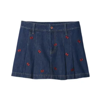 Disney X GAP Disney Denim Short Skirts Women's Dark Blue
