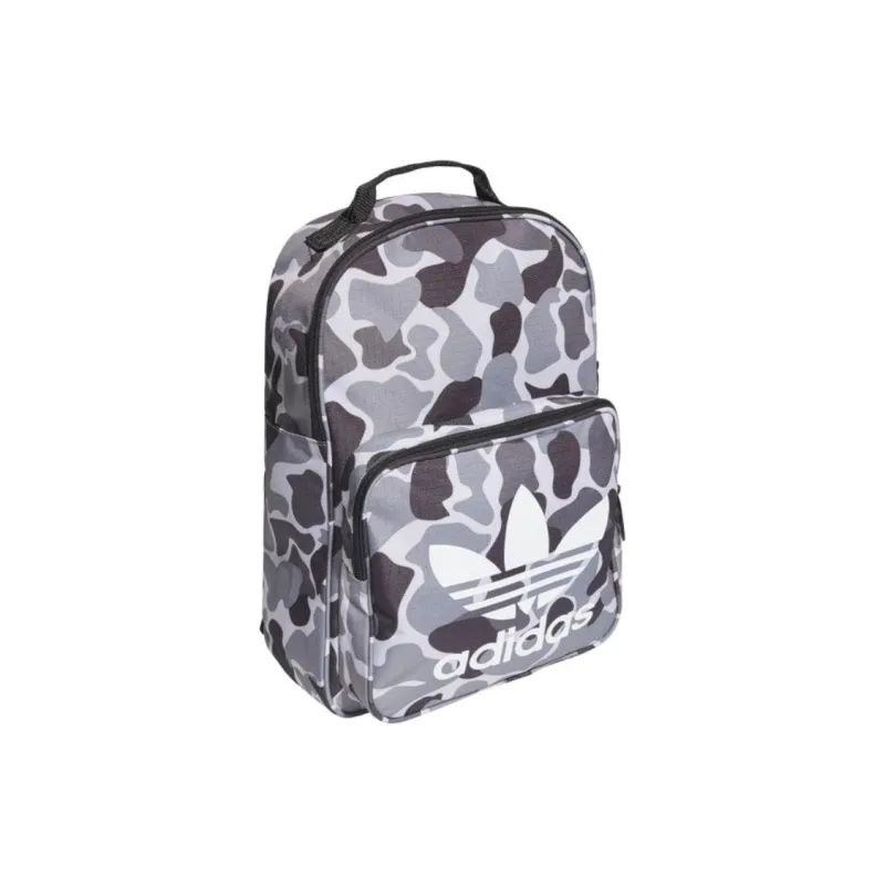 Adidas Originals Pattern Backpack Unisex Gray Black-1
