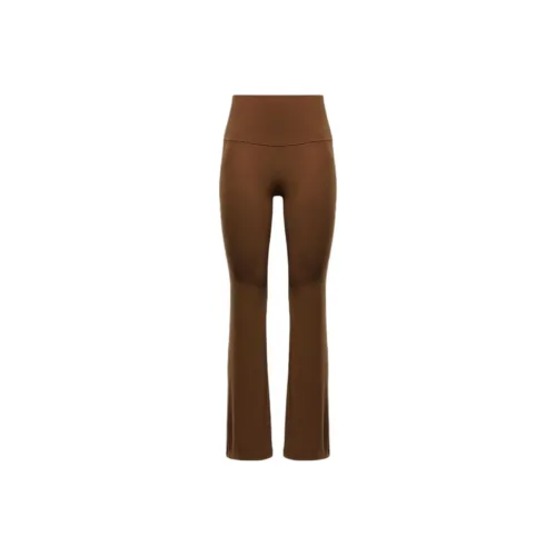 Nike ZENVY Air Release Collection Dri Fit Sports Pants Women's Light British Umber/Black