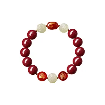 The Thousand Seals Family Cinnabar Bracelets Unisex