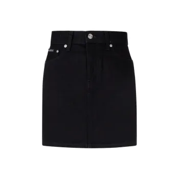 CALVIN KLEIN Denim Short Skirts Women's Denim Black
