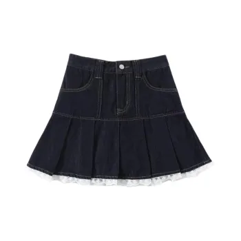 FAWENXIANGZI Denim Short Skirts Women's