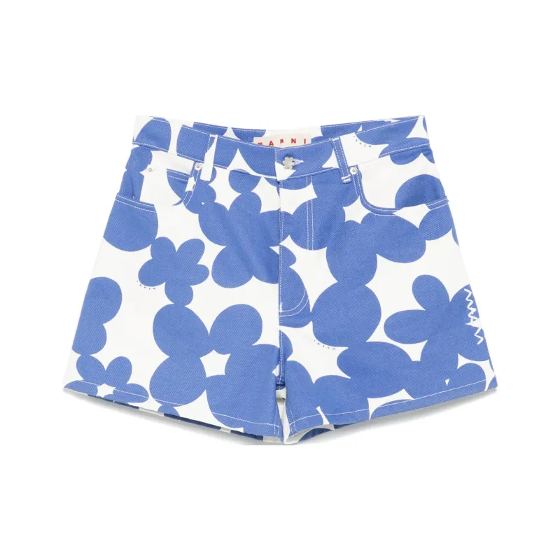 MARNI Floral Printed Shorts-0