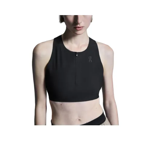 On Race Crop Sport Vests Women's Black