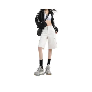 Wen Shan Denim Shorts Women's White