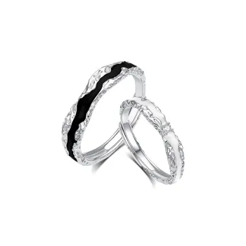 Treasure Flaws S999 Fine Silver Rings Unisex