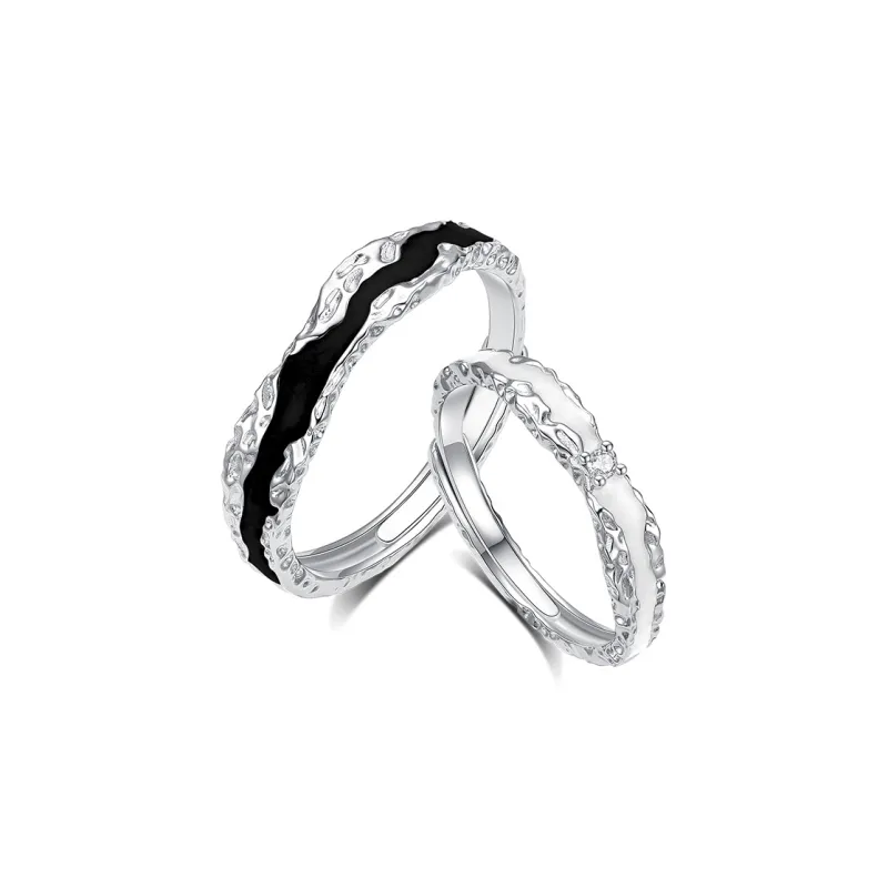 Treasure Flaws S999 Fine Silver Rings Unisex-0