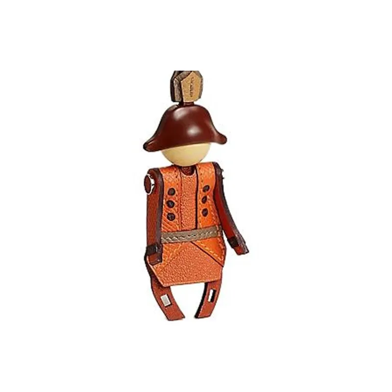 HERMES Epsom Leather Bag Charm Bag Merch Unisex Copper Red & Flame Orange & Cookie & Saddle Red-2