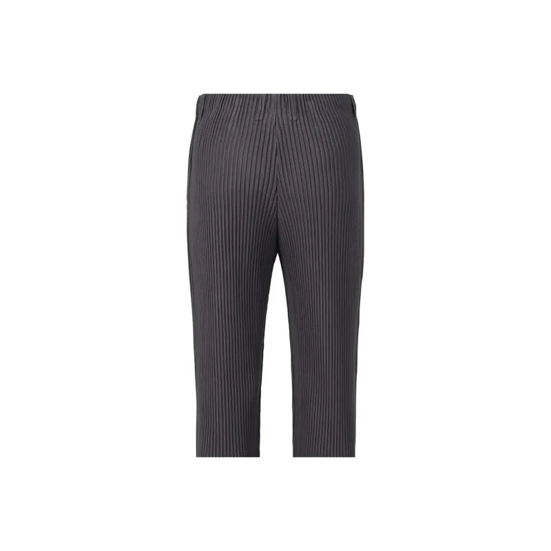 Homme Plissé Issey Miyake FW22 Casual Pants Men's Gray Purple-4