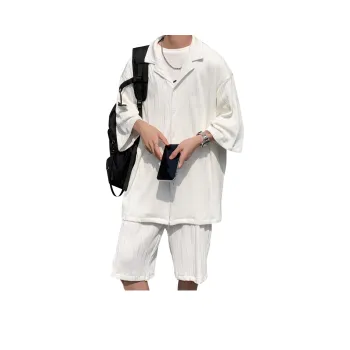 MARK WAFFLE Shirt Matching Set Unisex