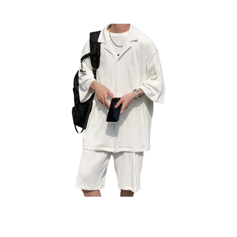 MARK WAFFLE Shirt Matching Set Unisex-10