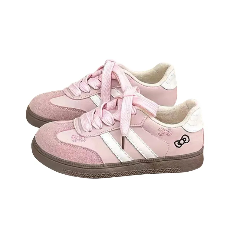 WJA Skateboard Shoes Women's Low Top White/Red/Pink-0