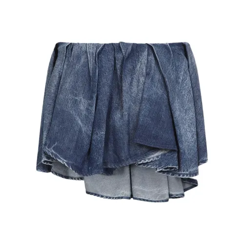 DIESEL De Ria Fsg Distressed Denim Miniskirt