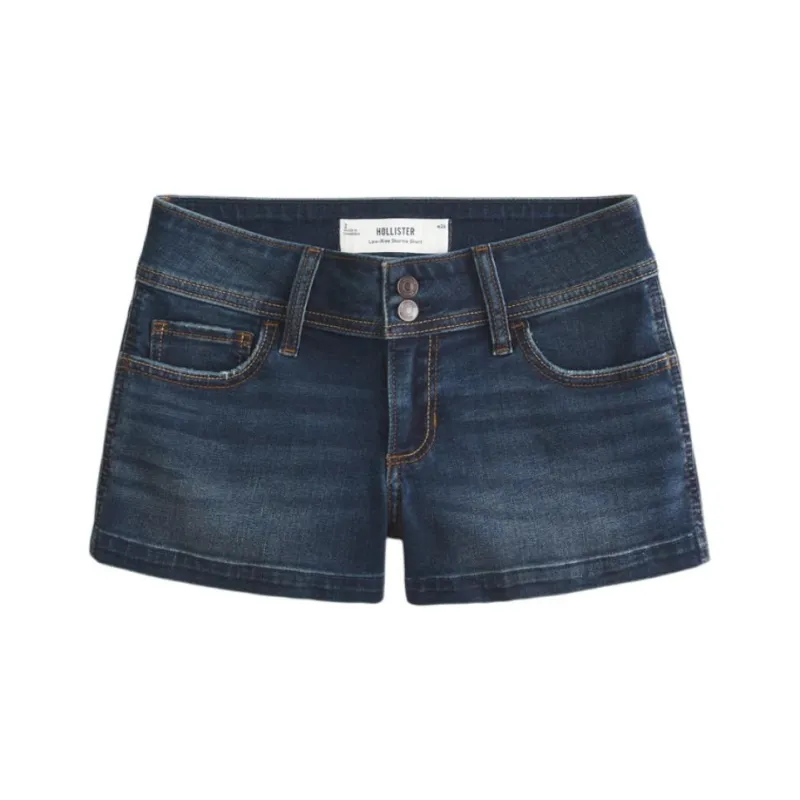 Hollister Denim Shorts Women's Dark Blue-0