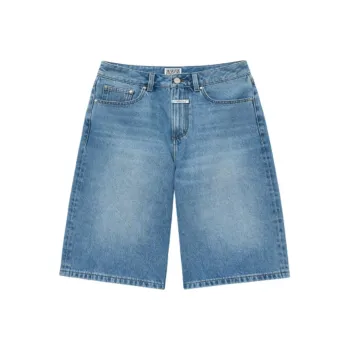 MARITHE FRANCOIS GIRBAUD SS25 Denim Shorts Women's Light Blue